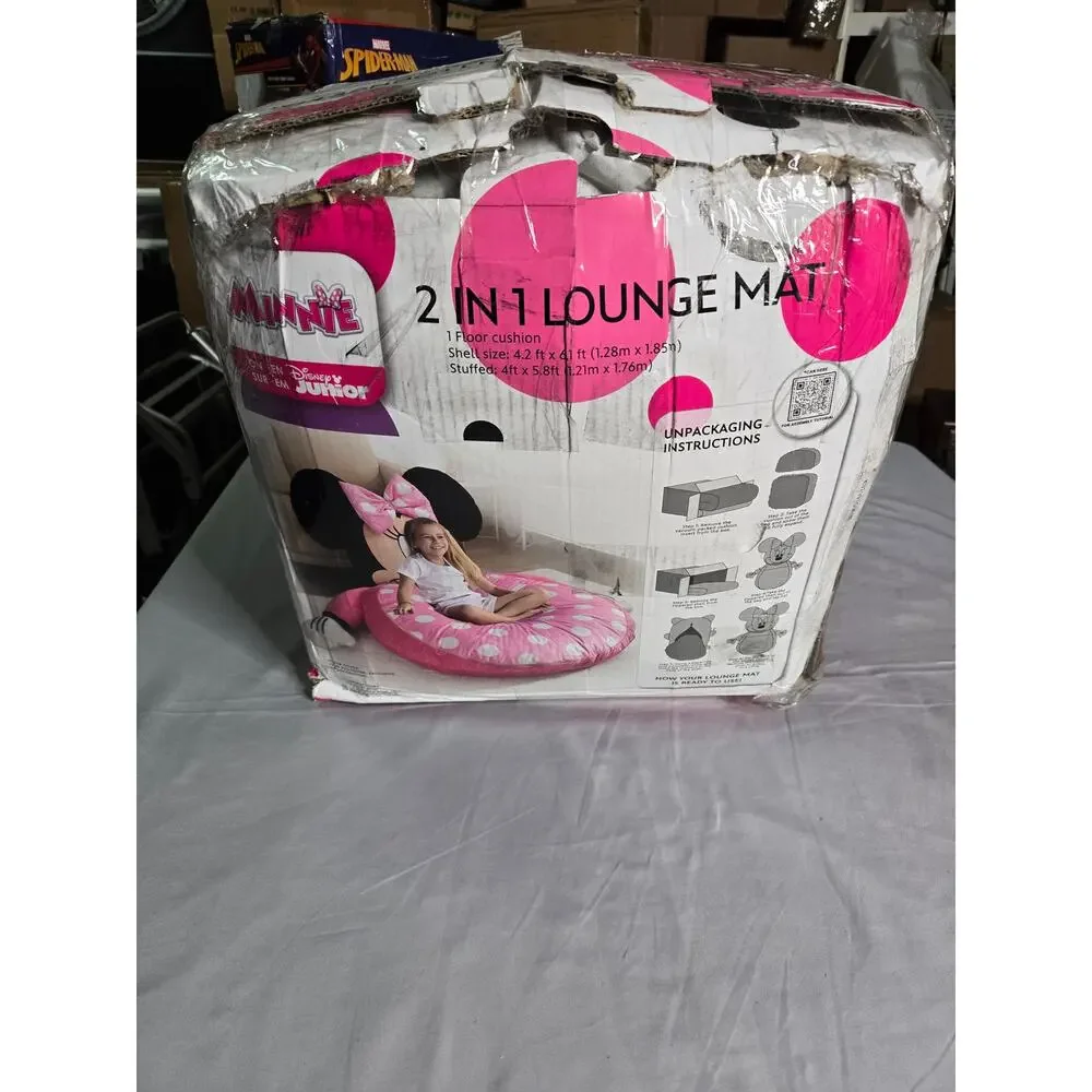 Disney Minnie Mouse Kids Floor Lounger Cushion Nap Mat NEW Damaged Box